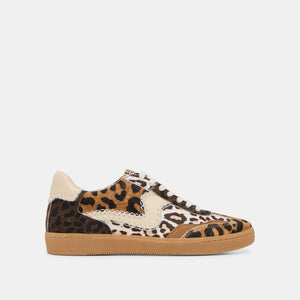 DOLCE VITA Women's Shoes Notice Stitch Sneakers Leopard Multi Calf Hair