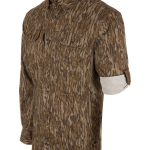 DRAKE CLOTHING CO. Men's Sport Shirt Drake EST Wingshooter Trey Long Sleeve Shirt