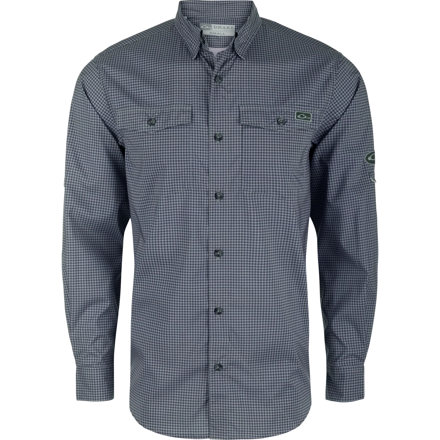 DRAKE CLOTHING CO. Men's Sport Shirt Drake Frat Gingham Check Button-Down Long Sleeve Shirt || David's Clothing