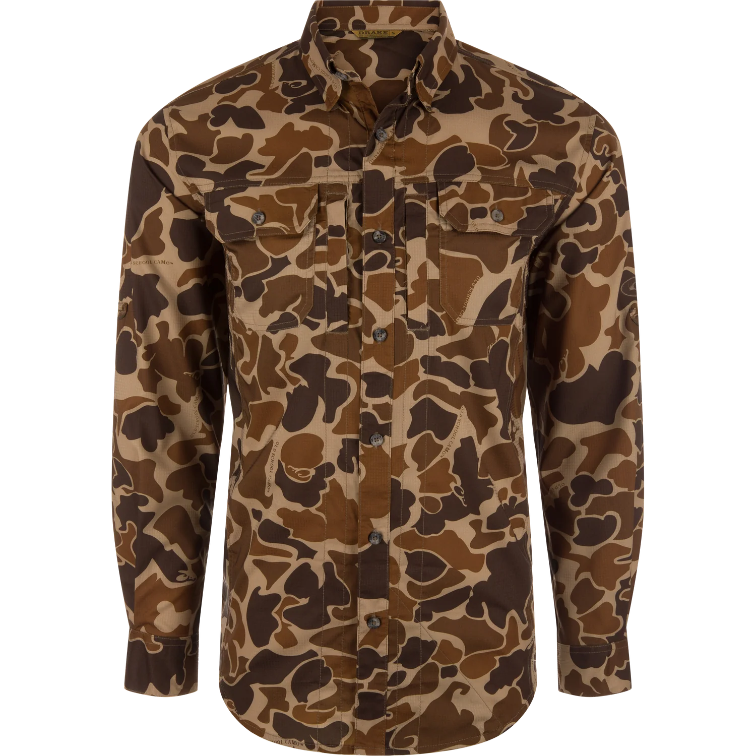 DRAKE CLOTHING CO. Men's Sport Shirt BOTTOMLAND / S Drake EST Wingshooter Trey Long Sleeve Shirt DW0093006