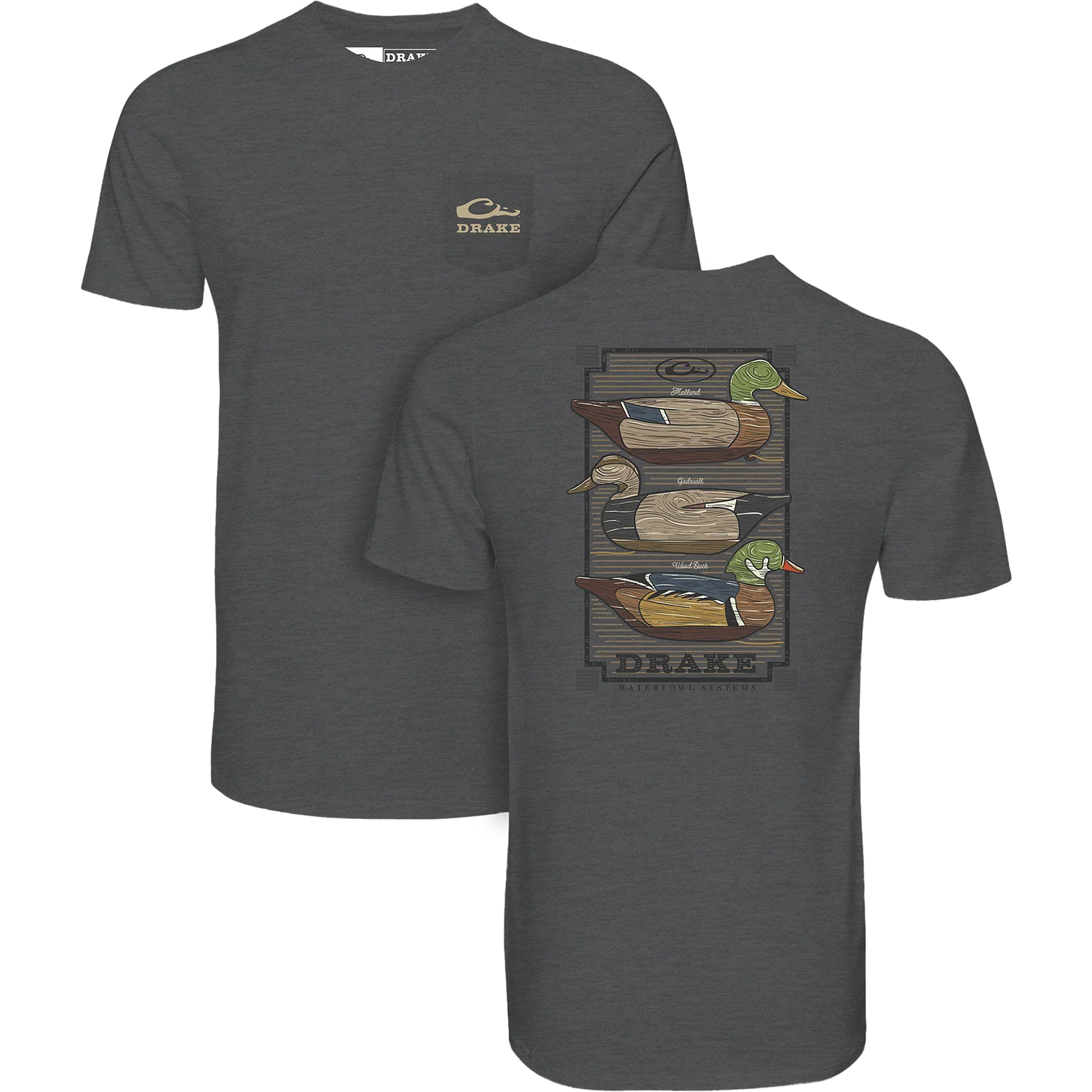 DRAKE CLOTHING CO. Men's Tees Drake Vintage Dixie Decoys Stack T-Shirt