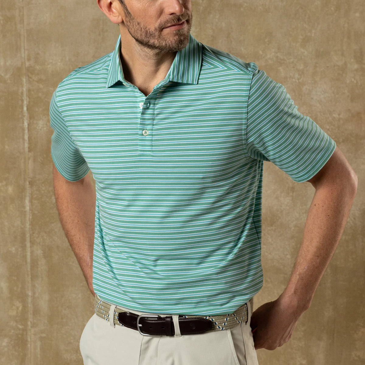 DUCK HEAD Men's Polo ASPEN GREEN / S Duck Head Summerford Performance Jersey Polo D21159317