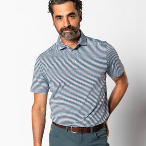 DUCK HEAD Men's Polo TEAL BLUE / S Duck Head Long Drive Performance Polo D21143409