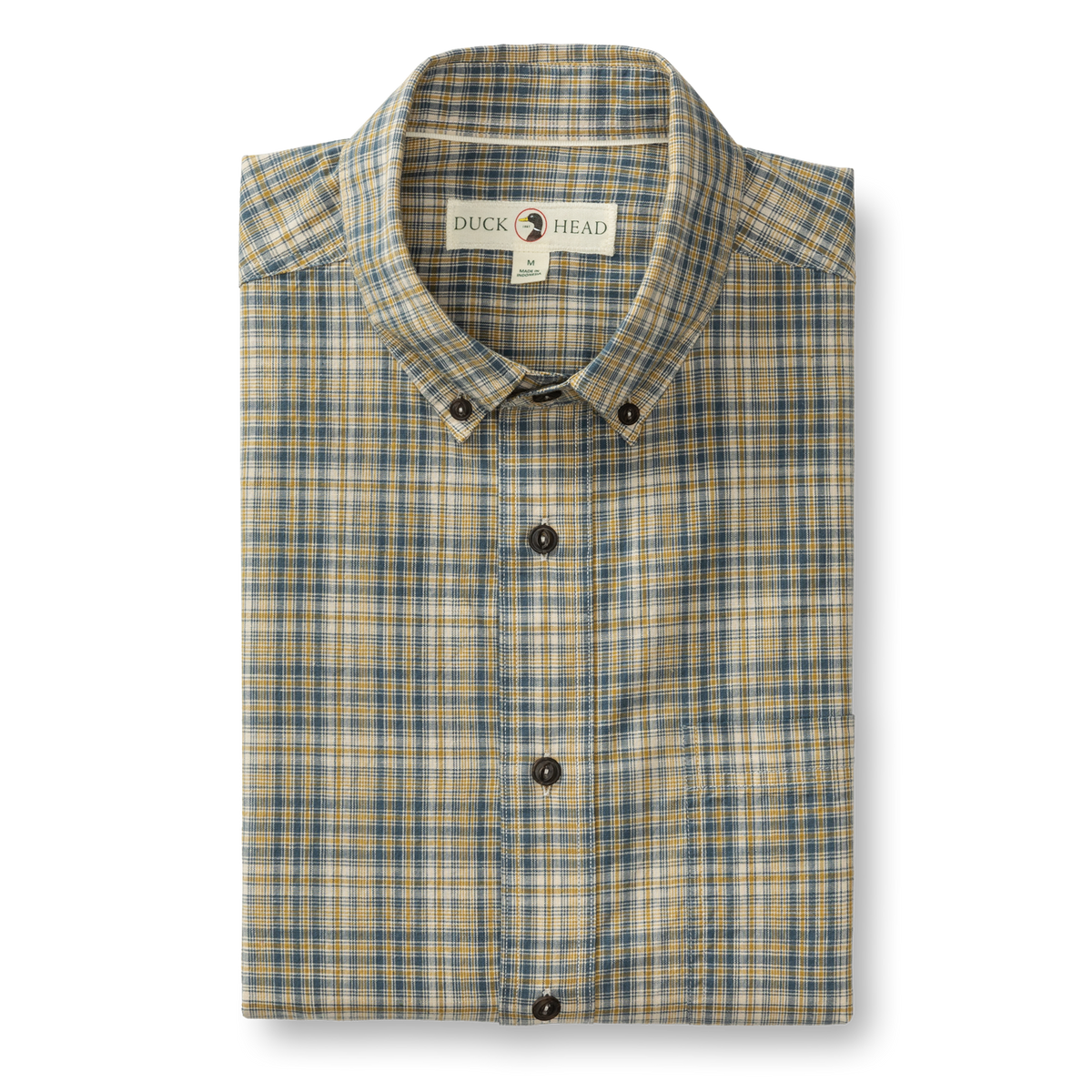 DUCK HEAD Men's Sport Shirt Duck Head Cotton Slub Sport Shirt Croft Plaid
