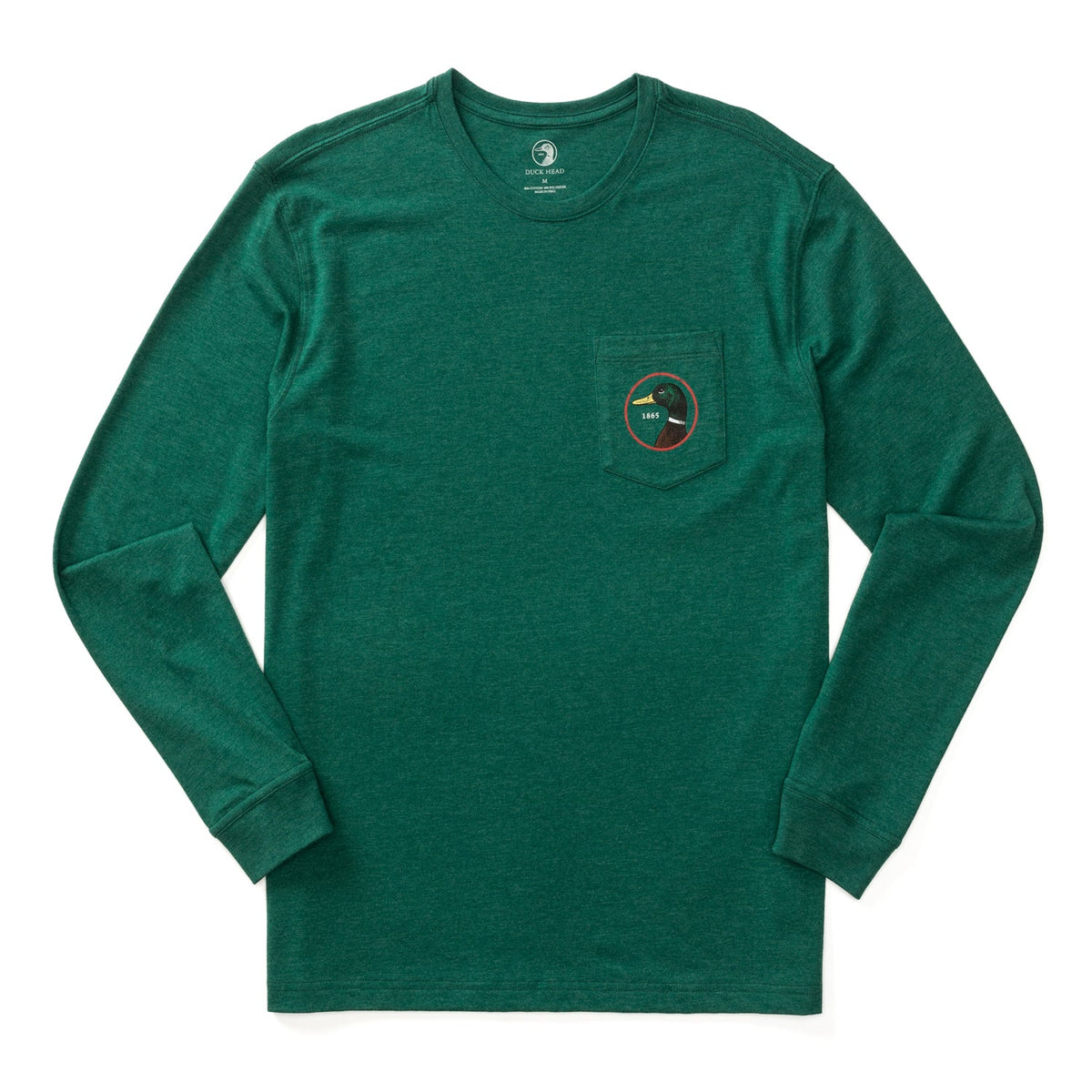 DUCK HEAD Men's Tees Duck Head Logo Long Sleeve T-Shirt