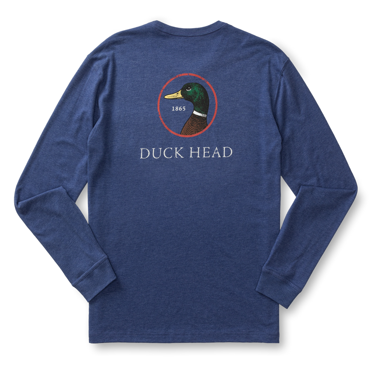 DUCK HEAD Men's Tees Duck Head Logo Long Sleeve T-Shirt