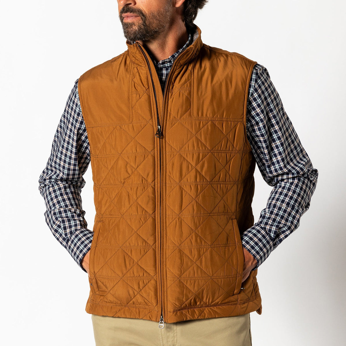 DUCK HEAD Mens Jackets Duck Head Fremont Sport Performance Quilted Vest