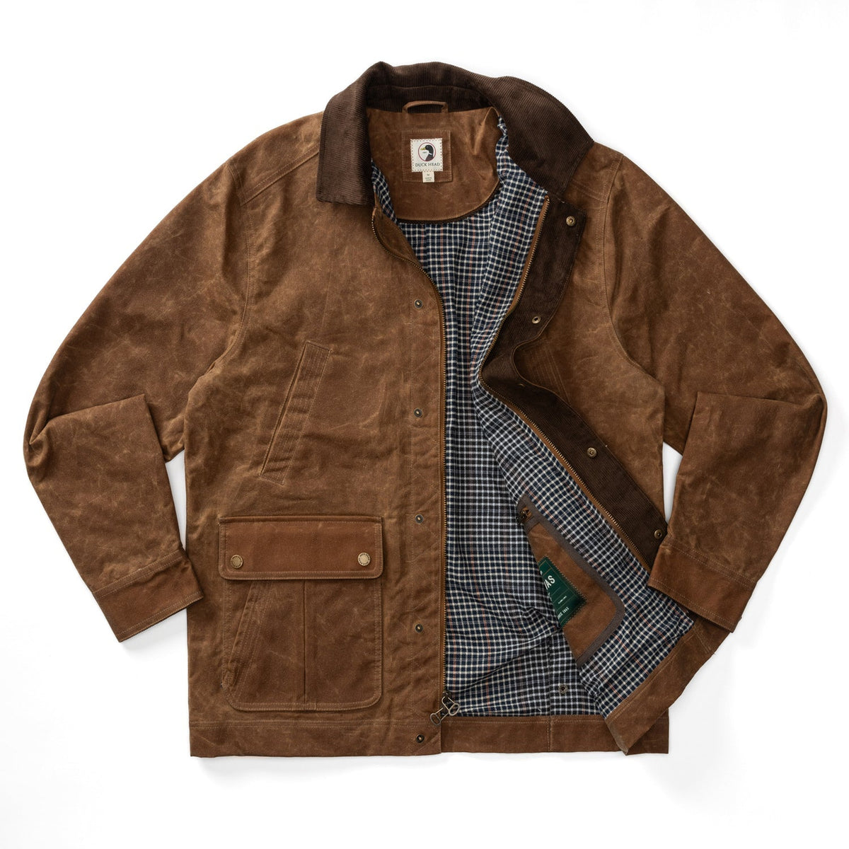DUCK HEAD Mens Jackets Duck Head Waxed Duck Canvas Jacket