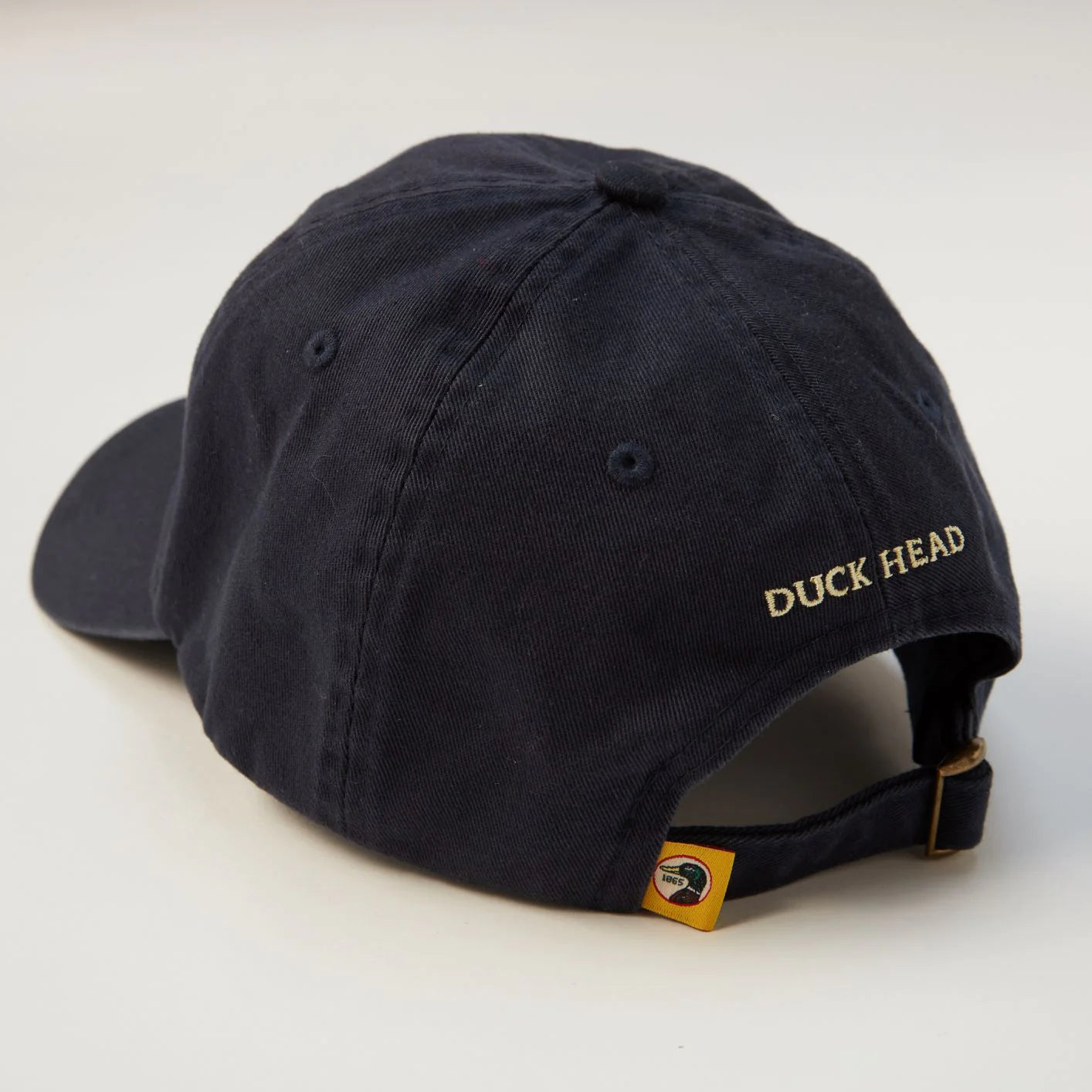 DUCKHEAD Men's Hats NAVY / one size Duck Head Circle Patch Twill Hat || David's Clothing D41006400