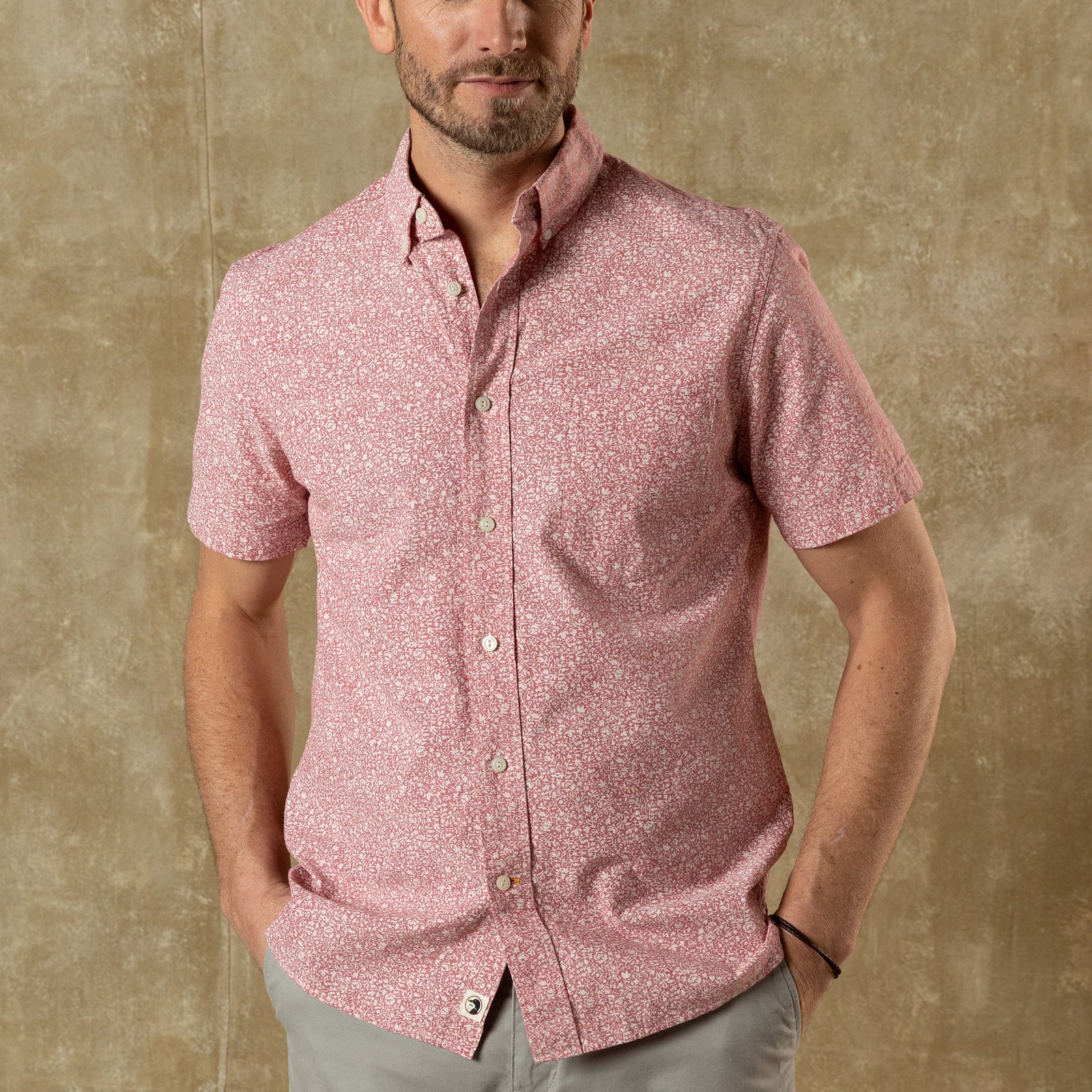 DUCKHEAD Men's Sport Shirt Duck Head Cotton Chambray Sport Shirt