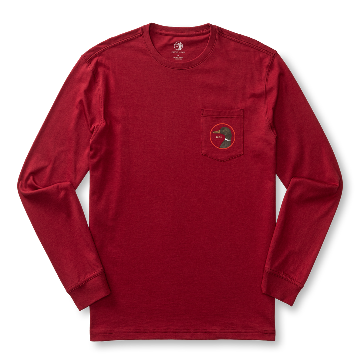 DUCKHEAD Men's Tees Duck Head Logo Long Sleeve T-Shirt