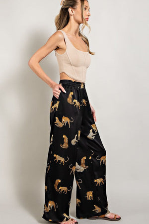 ee:some Women's Dresses Animal Printed Silk Pants || David's Clothing