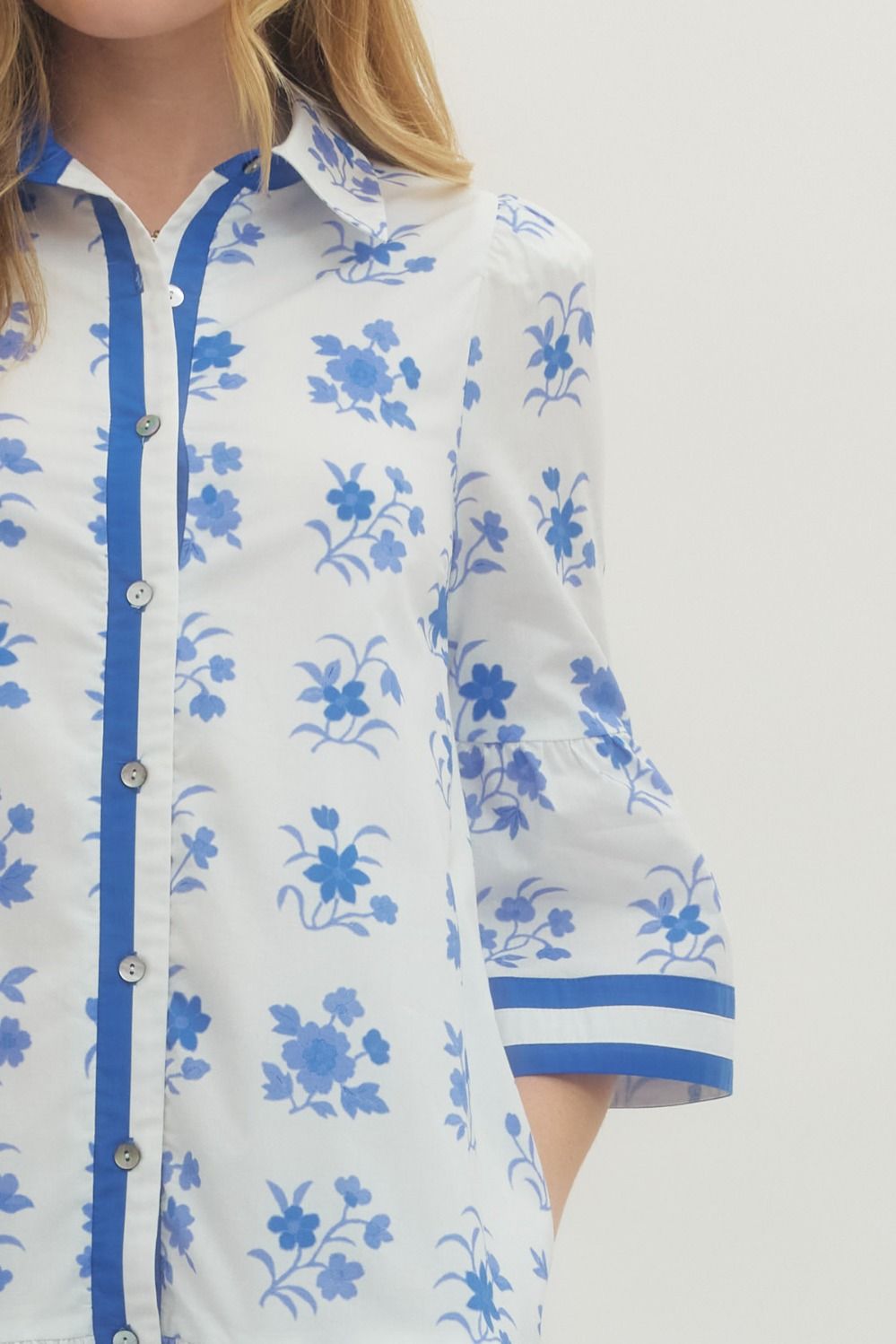 ENTRO INC Women's Dresses Floral Short Sleeve Stripe Hem Mini Dress