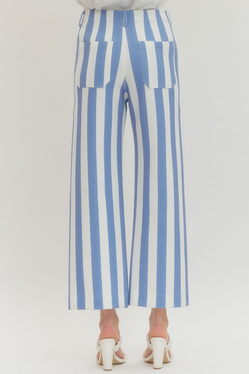 ENTRO INC Women's Pants Striped Flare Pants