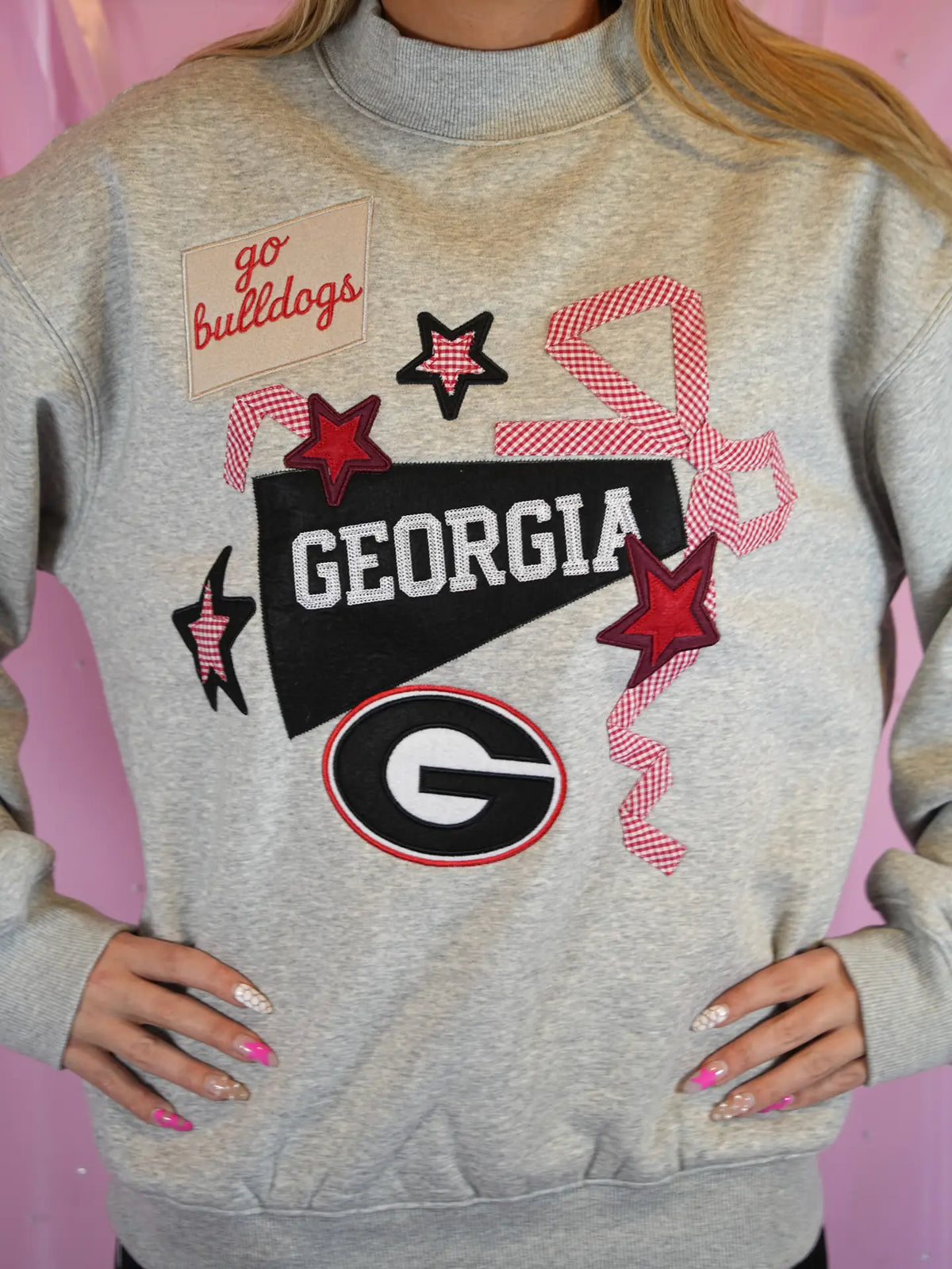 Georgia Bulldogs Gameday Mock Neck Sweatshirt