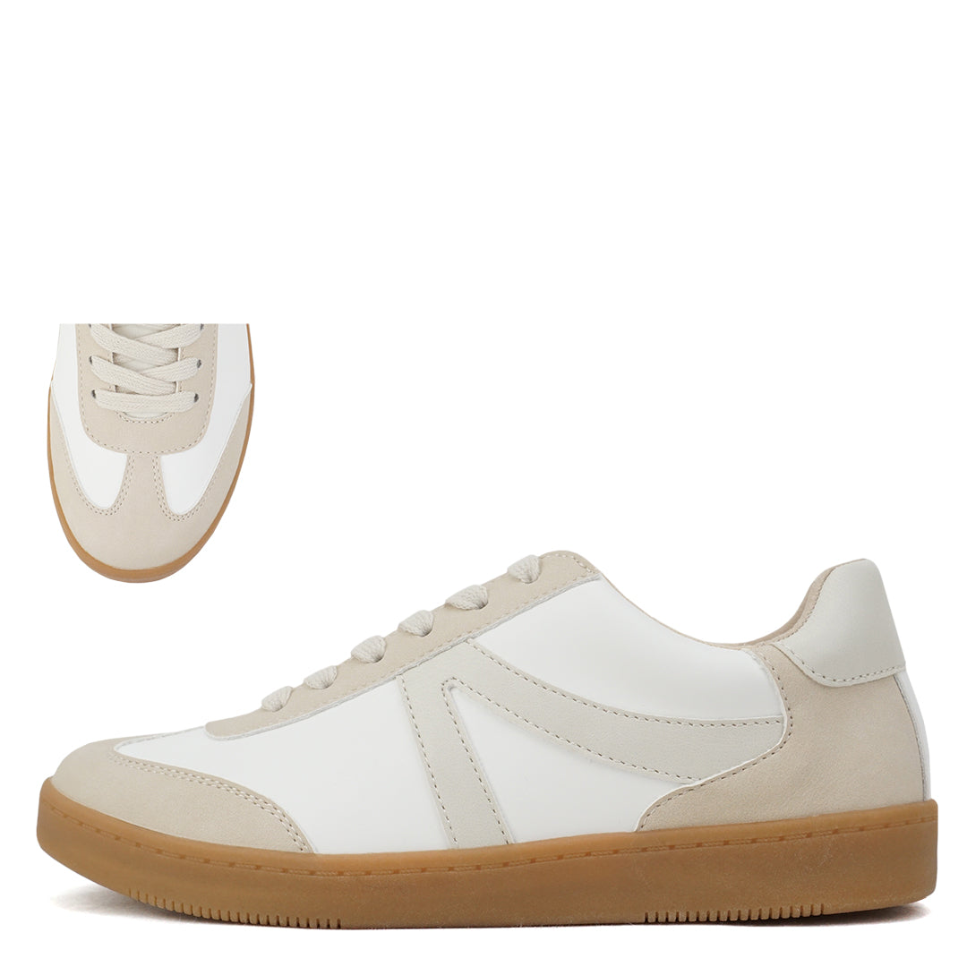 FORTUNE DYNAMIC Women's Shoes Beige Galton Sneakers || David's Clothing