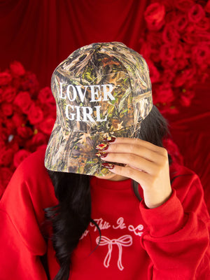 FRIDAY AND SATUR Women's Hat CAMO / - Friday + Saturday Lover Camo Trucker Hat LOVERCAMOII