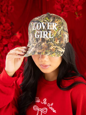 FRIDAY AND SATUR Women's Hat CAMO / - Friday + Saturday Lover Camo Trucker Hat LOVERCAMOII