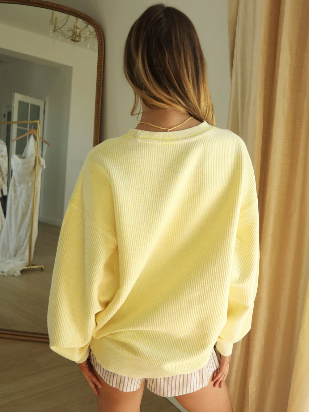 FRIDAY AND SATUR Women's Sweatshirt Friday + Saturday Best Weekend Ever Cord || David's Clothing