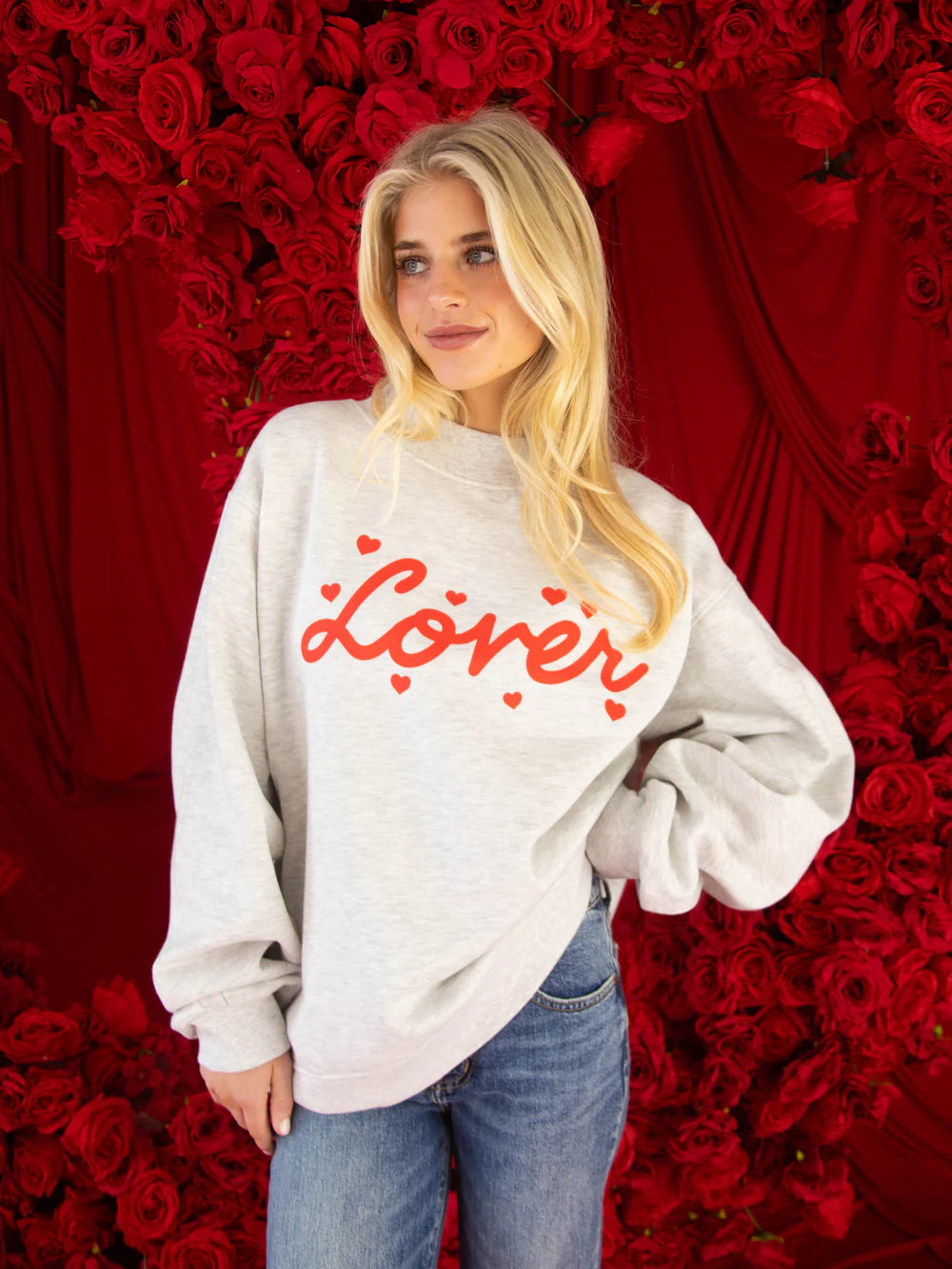 FRIDAY AND SATUR Women's Sweatshirt Friday + Saturday Lover Mock Crew Neck