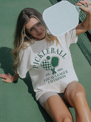 FRIDAY AND SATUR Women's Tee Friday + Saturday PickleBall Local League Tee || David's Clothing