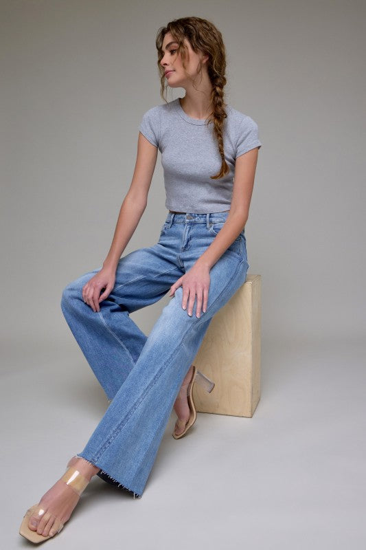 HIDDEN JEANS Women's Jeans Hidden Jeans Medium Light Forward Seams 32in Inseam Wide Leg