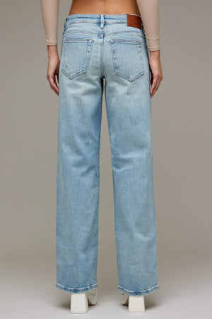 HIDDEN JEANS Women's Jeans Hidden Jeans Medium Light Low Rise 32in Inseam Dad Jeans