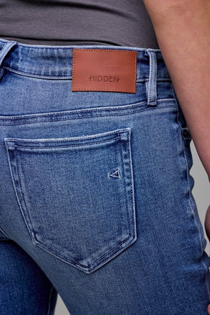 HIDDEN JEANS Women's Jeans Hidden Jeans Medium Wash Stretch Fashion Low Rise Flare