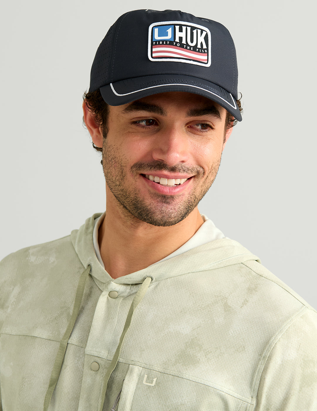 HUK FISHING Men's Hats SEA STORM / OS Huk Born Wave Performance Hat H3000579408