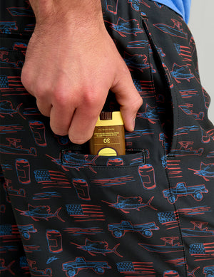 HUK FISHING Men's Shorts Huk KC Pursuit Volley Swim Short
