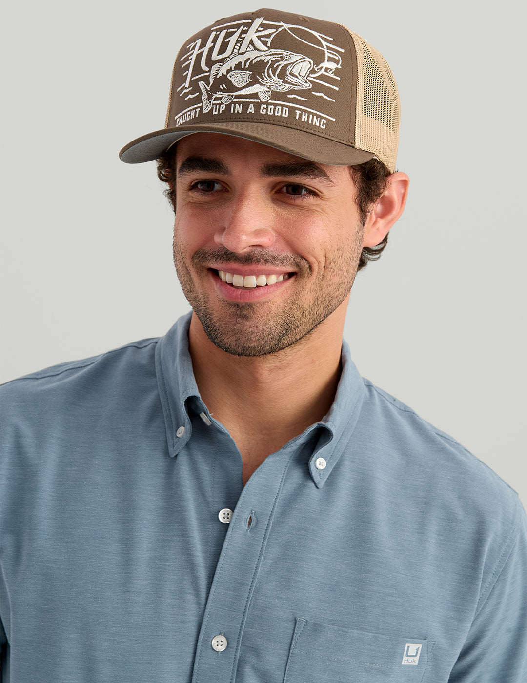 HUK FISHING Men's Sport Shirt Huk Kona Button-Down