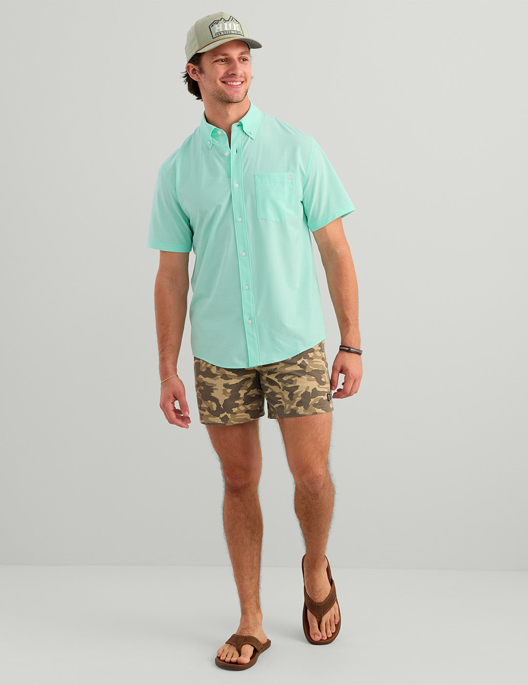 HUK FISHING Men's Sport Shirt Huk Kona Button-Down