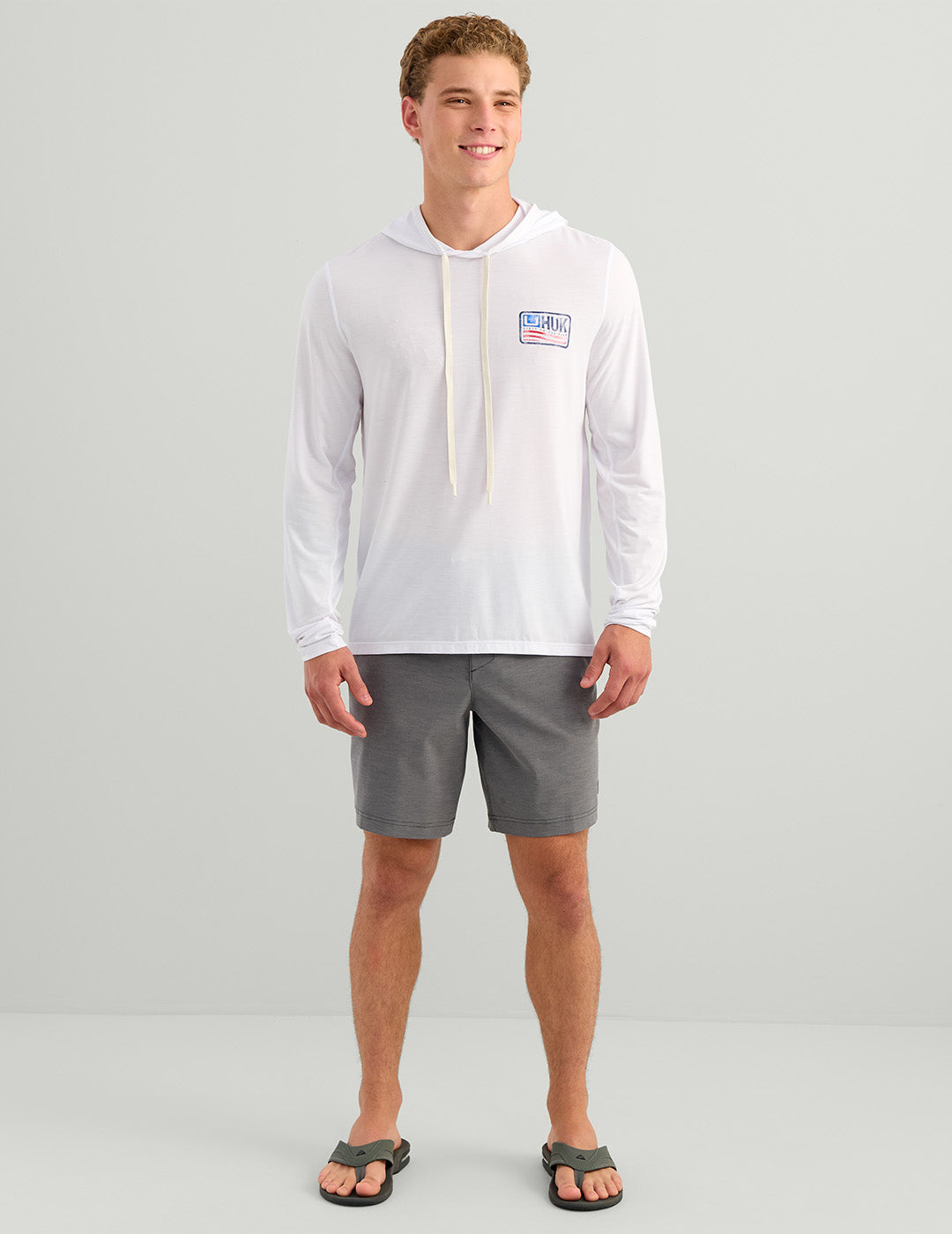 HUK FISHING Men's Tees Huk Drift Performance Hoodie Tee