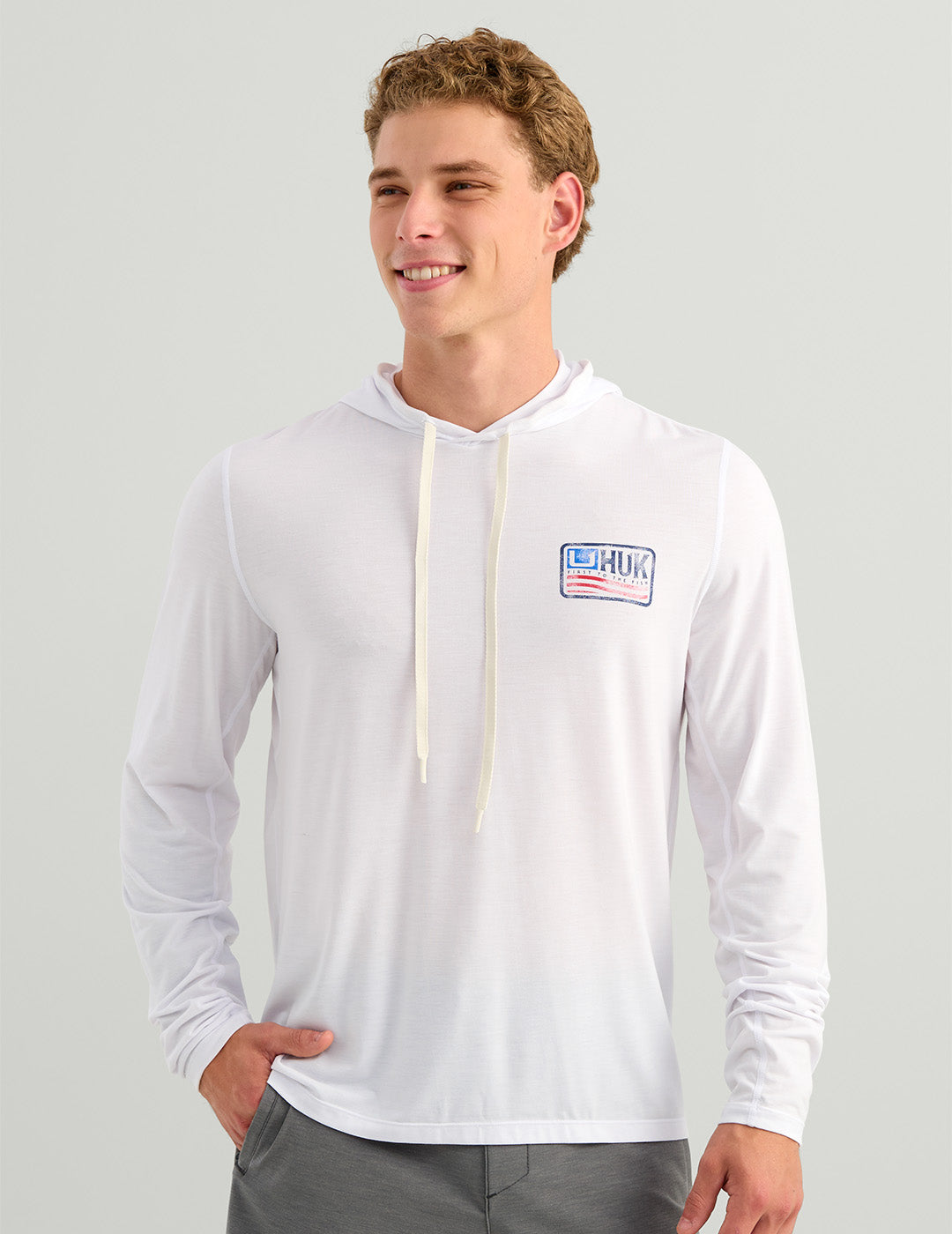 HUK FISHING Men's Tees Huk Drift Performance Hoodie Tee