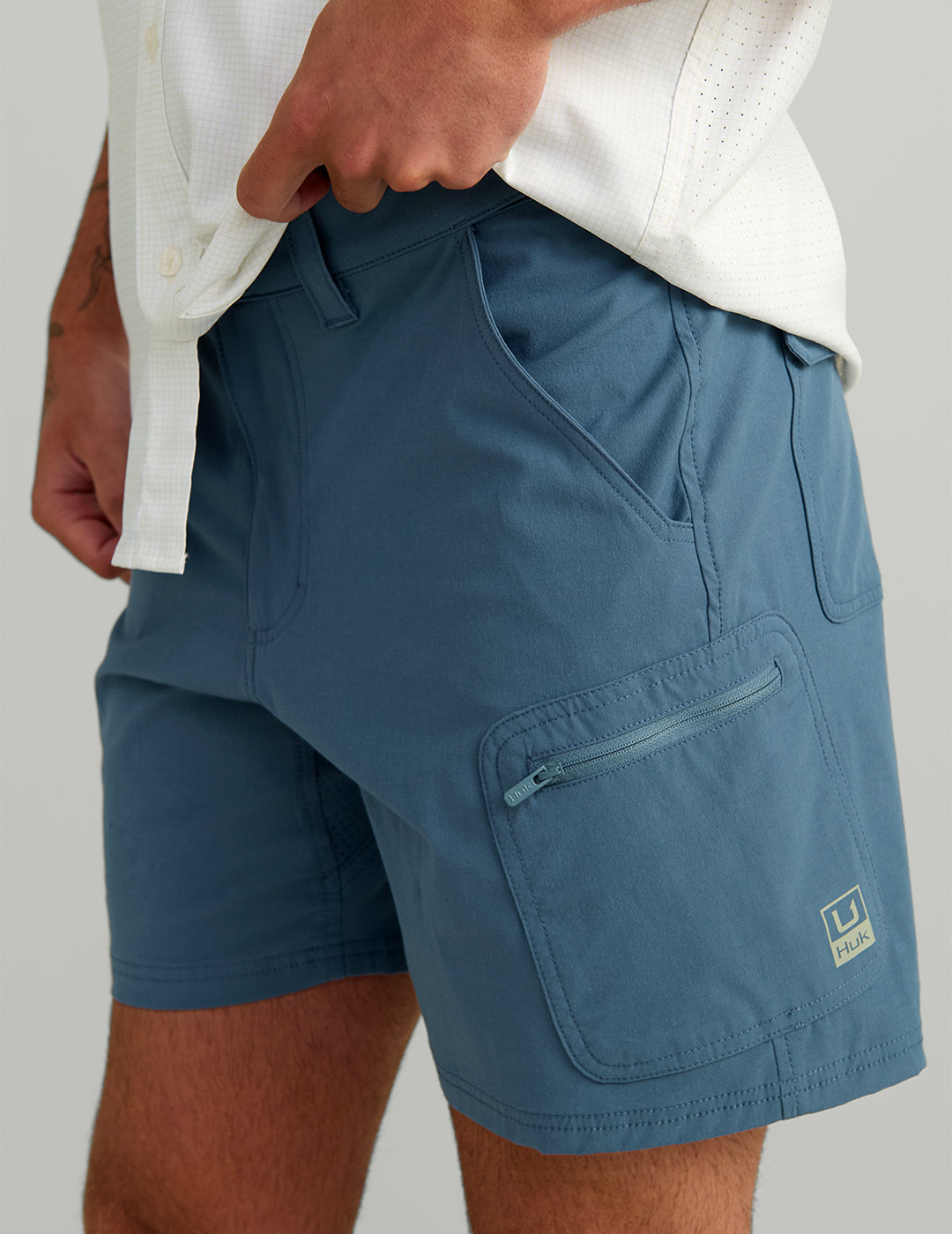 HUK FISHING Mens Shorts Huk Next Level 7-inch Short