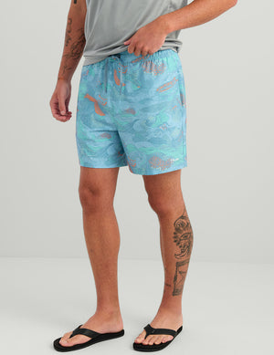 HUK FISHING Mens Shorts Huk Pursuit Volley Swim Shorts