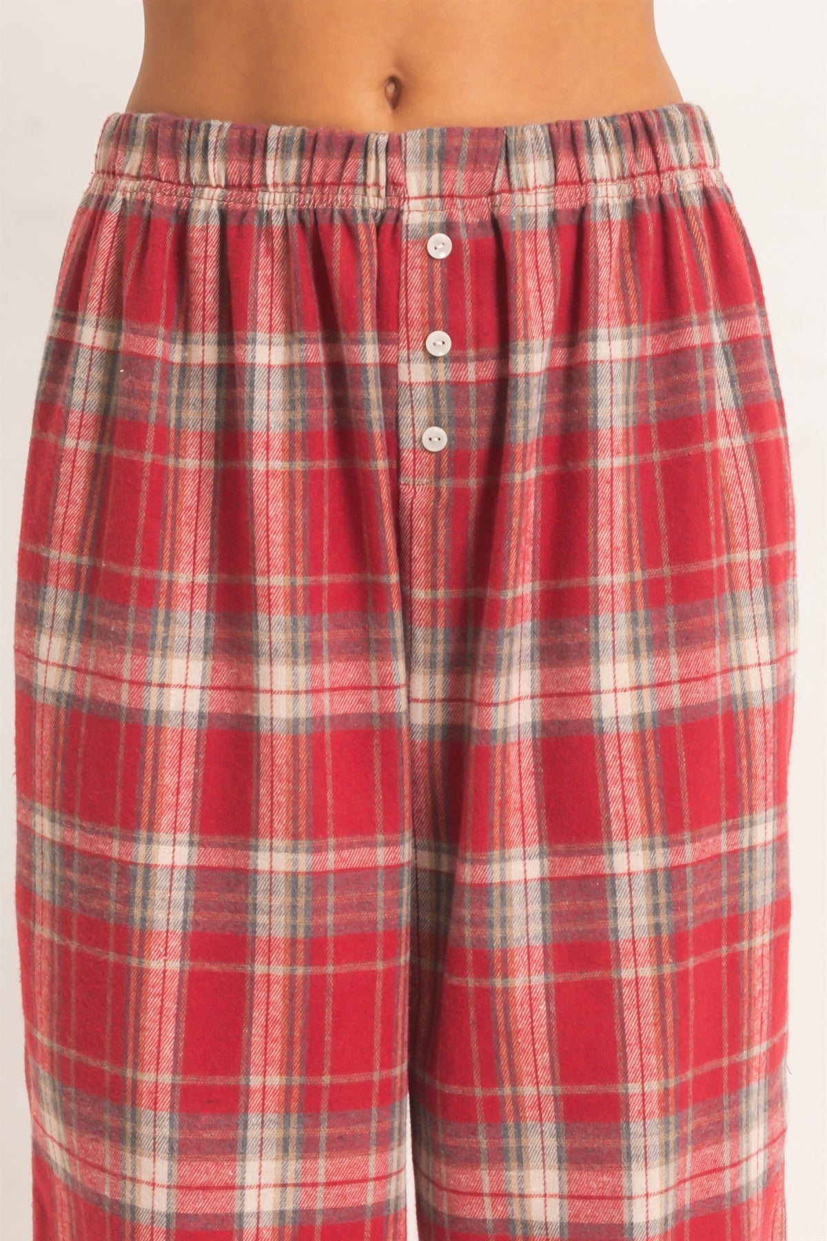 HYFVE INC. Women's Pants Plaid Wide-leg Pants