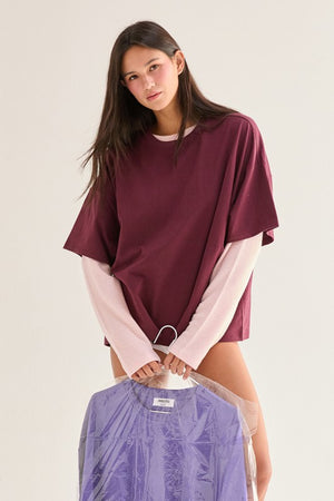 HYFVE INC. Women's Top Crew Neck Short Sleeve Oversized T-shirt