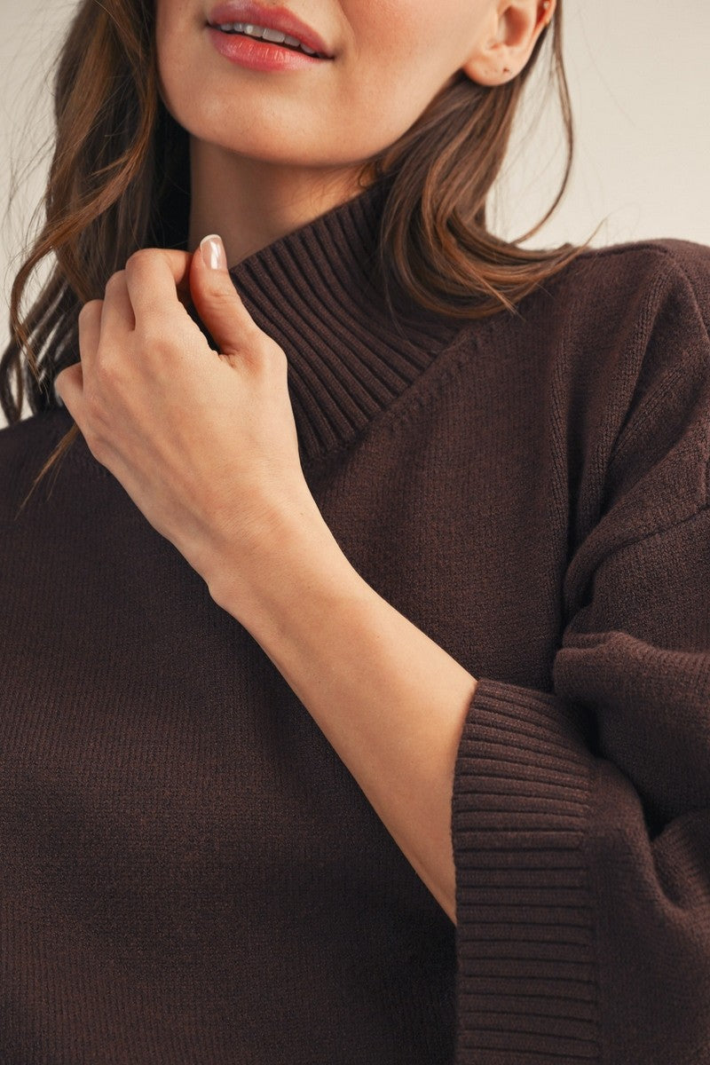 JODIFL Women's Sweaters Comfy Turtle Neck Sweater Top