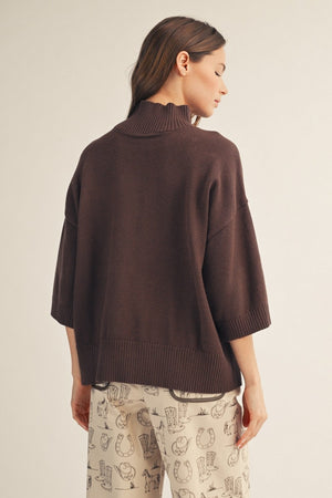 JODIFL Women's Sweaters Comfy Turtle Neck Sweater Top