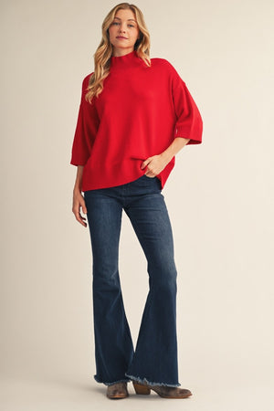 JODIFL Women's Sweaters Comfy Turtle Neck Sweater Top
