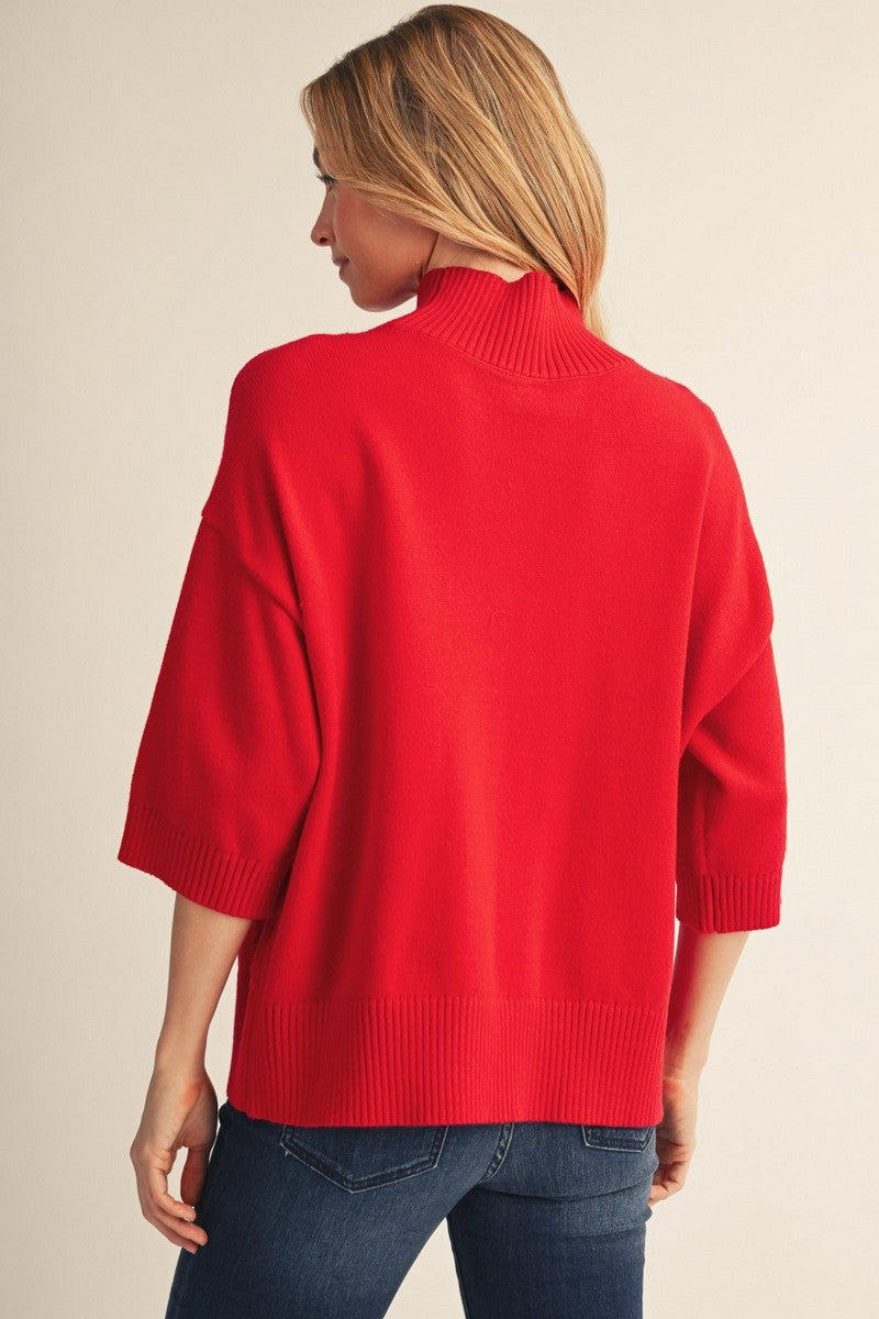 JODIFL Women's Sweaters Comfy Turtle Neck Sweater Top