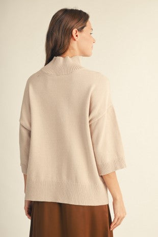 JODIFL Women's Sweaters Comfy Turtle Neck Sweater Top