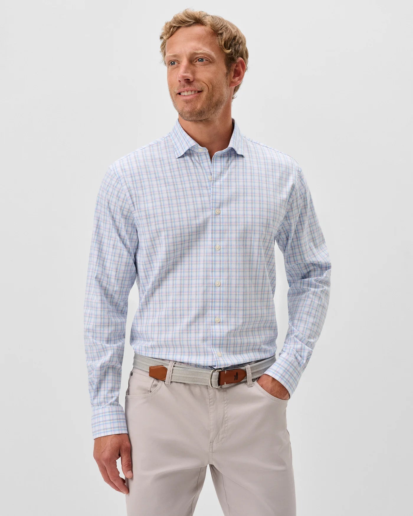 JOHNNIE O Men's Sport Shirt Johnnie-O Everyday Performance Button Down Shirt - Salvadore Pane