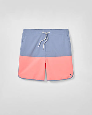 JOHNNIE O Mens Shorts Half Elastic 7" Swim Trunks - Tully