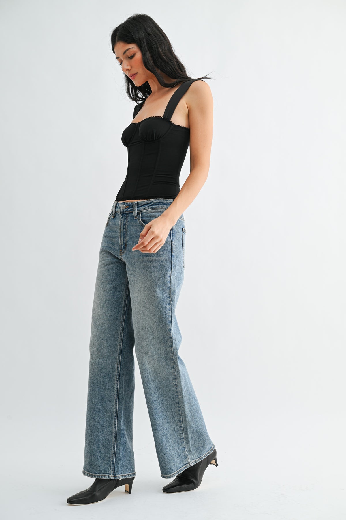 JUST USA DENIM Women's Jeans Just USA Denim Hr Full Length Straight