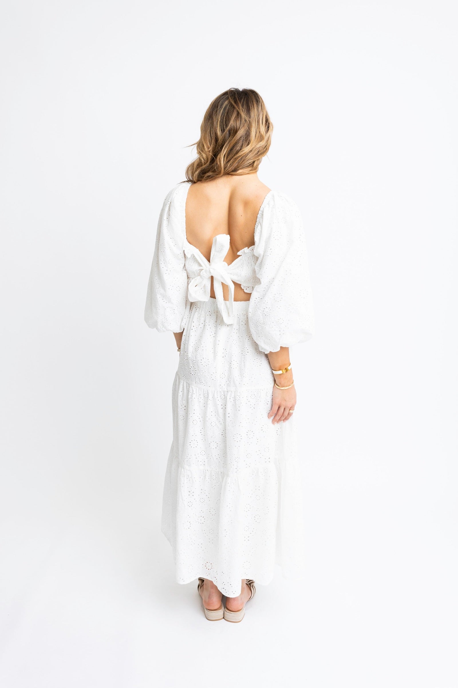 KARLIE CLOTHES Women's Dresses 252 BOW BACK MAXI