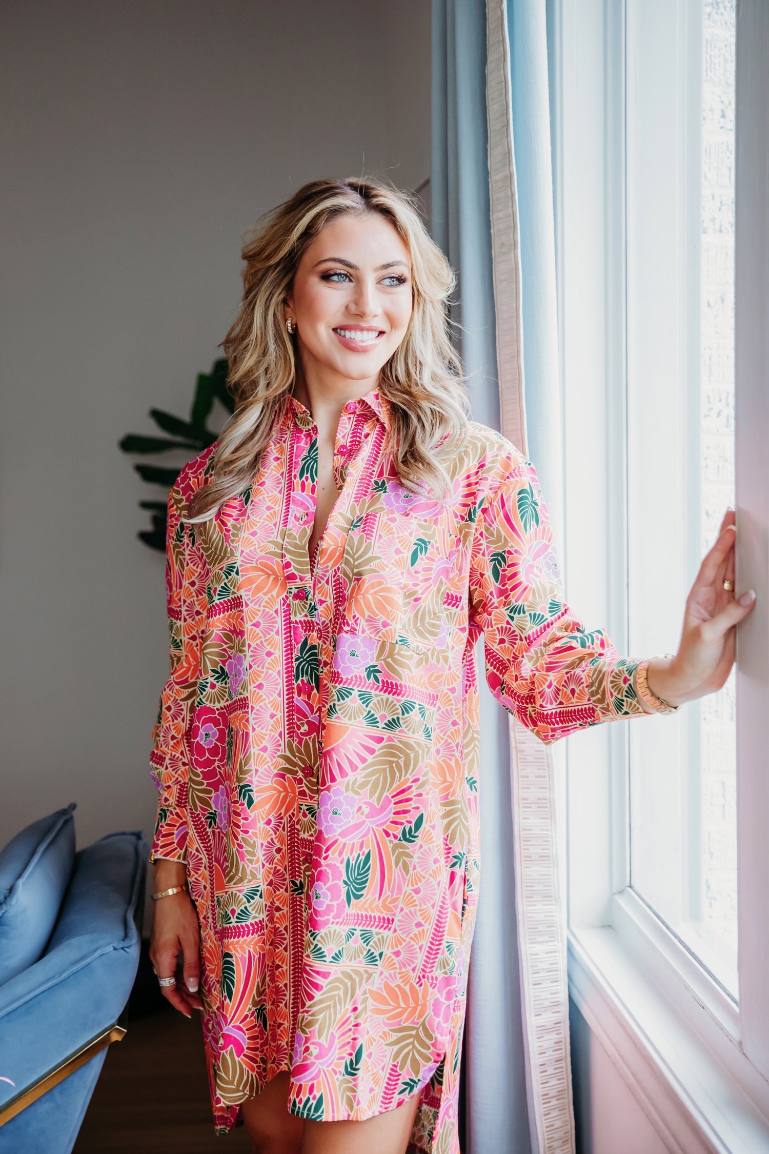 KARLIE CLOTHES Women's Dresses 252 TOUCAN SHIRT DRE