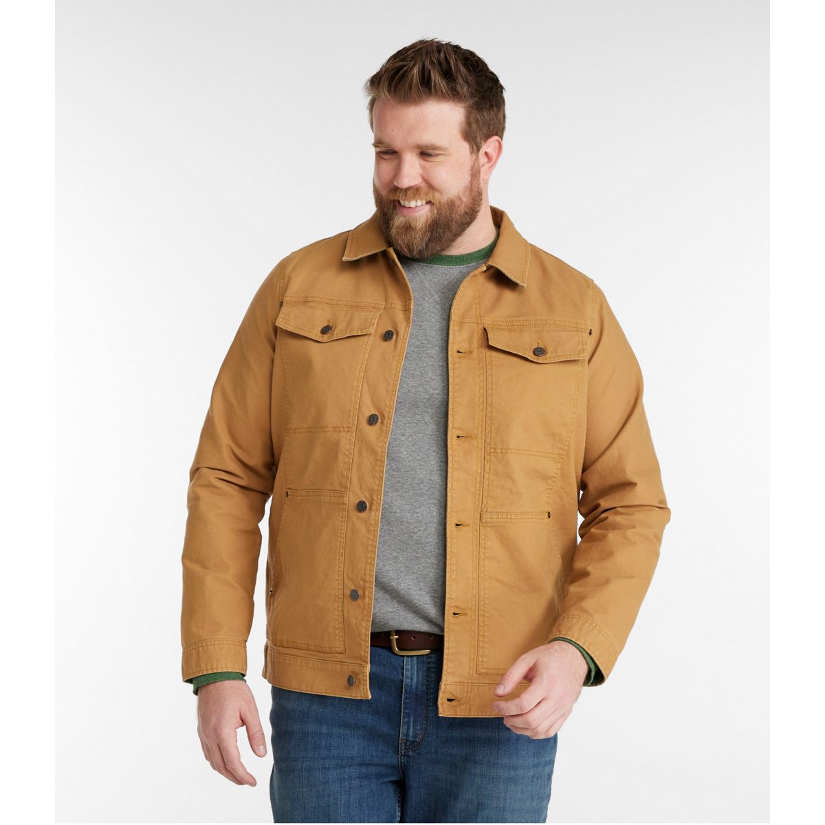 L.L.Bean Men's Jackets L.L.Bean Men's BeanFlex Utility Trucker Jacket
