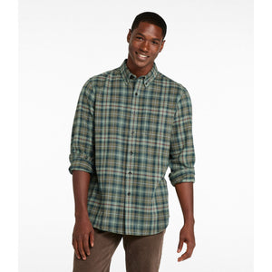 L.L.Bean Men's Sport Shirt L.L.Bean Men's Scotch Plaid Flannel Shirt, Traditional Fit